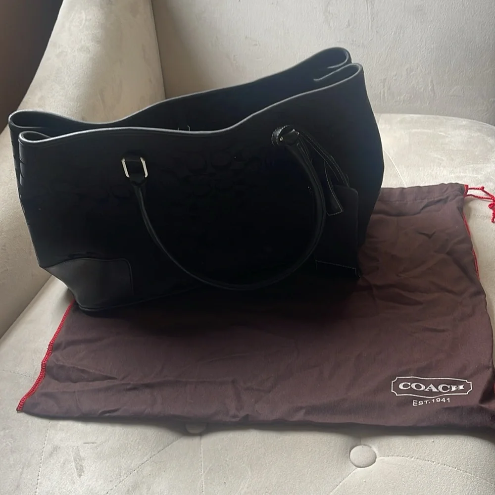COACH iconic vintage logo Y2K tote bag